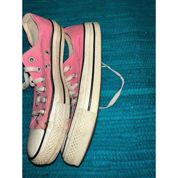 VINTAGE BRIGHT BARBIE BUBBLEGUM PINK CONVERSE ALL STAR CHUCK TAYLOR SNEAKERS 5/7 - Picture 4 of 5